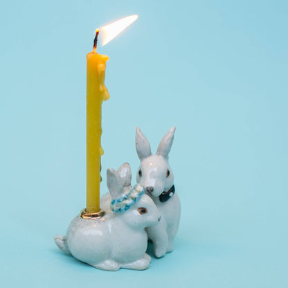 Camp Hollow Cake Topper; Love Bunnies (Wedding Cake Topper)