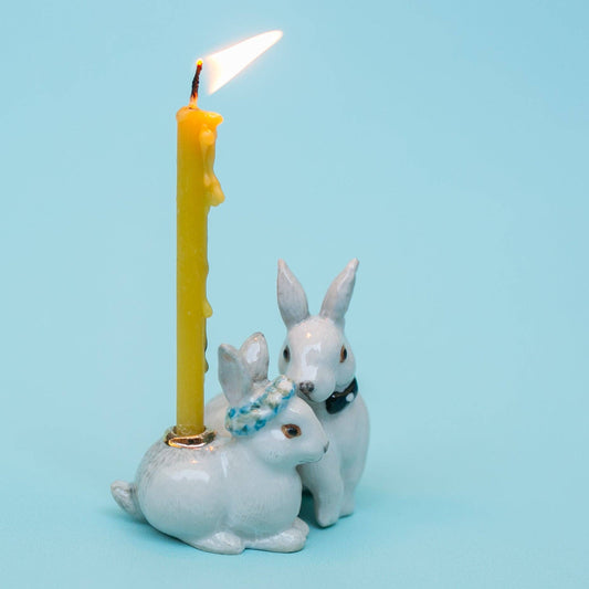 Camp Hollow Cake Topper; Love Bunnies (Wedding Cake Topper)