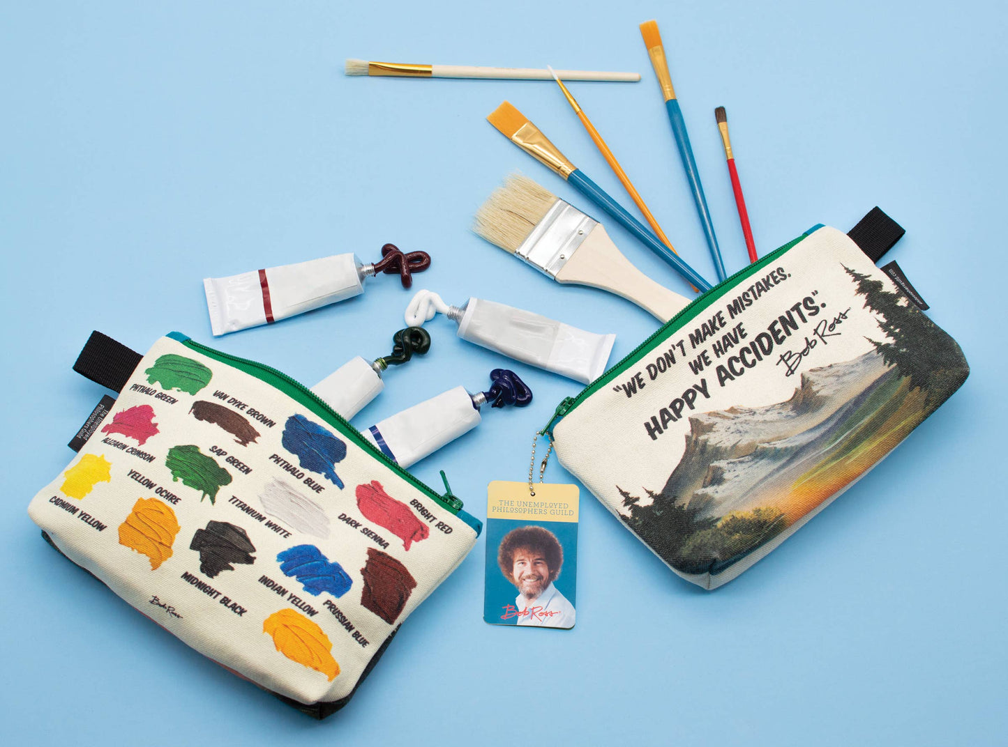 Zipper Bag; Bob Ross