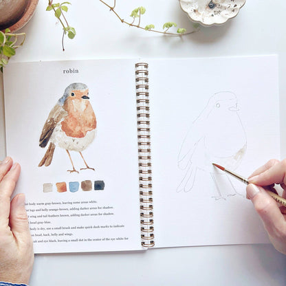 Watercolor Workbook; Birds By Emily Lex Studio