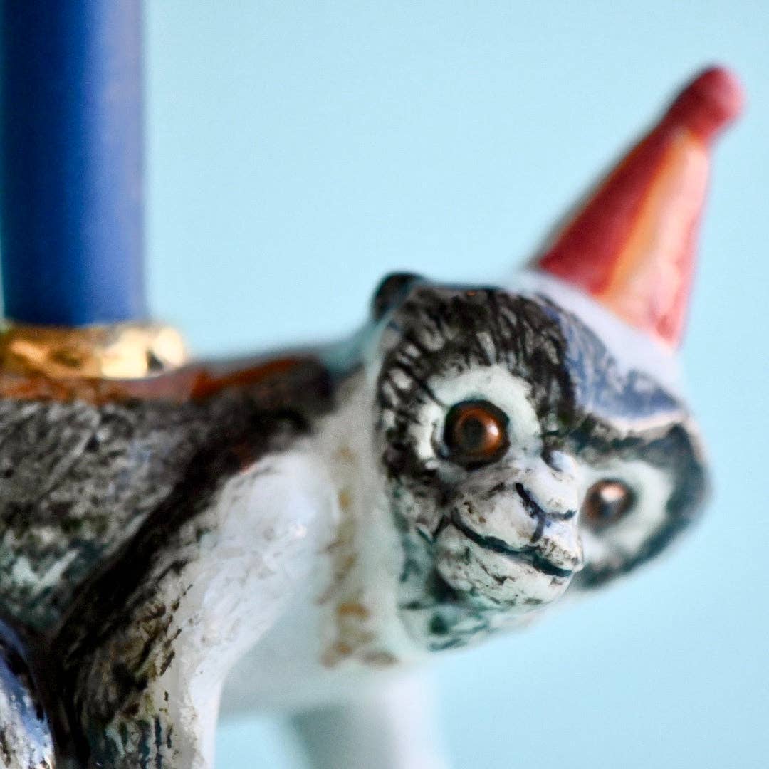 Camp Hollow Cake Topper; Year of the Monkey (Hand-Painted Porcelain)