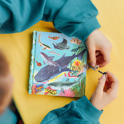 Eeboo Lock Journal; Sharks and Friends
