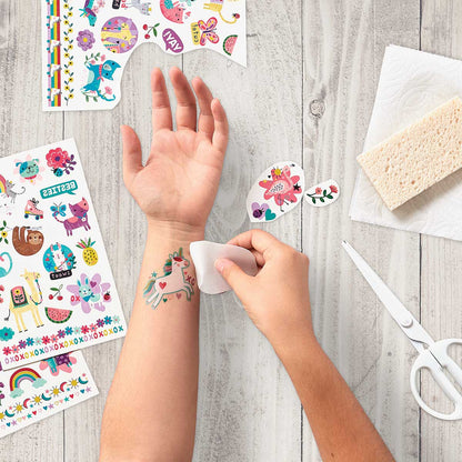 Ooly Tattoo Palooza Temporary Glitter Tattoos; Over The Rainbow (3 Sheets)
