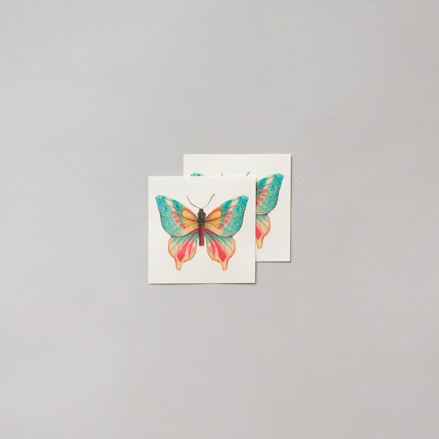 Temporary Tattoo Pack; Colorful Butterfly