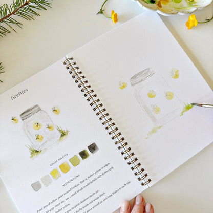 Watercolor Workbook; Camping By Emily Lex