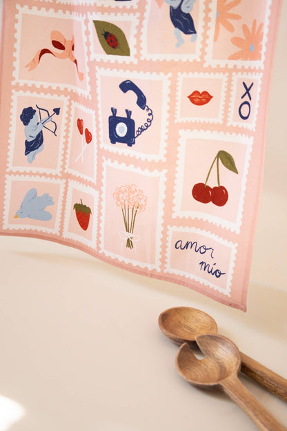 Tea Towel; Love Letter (100% cotton)
