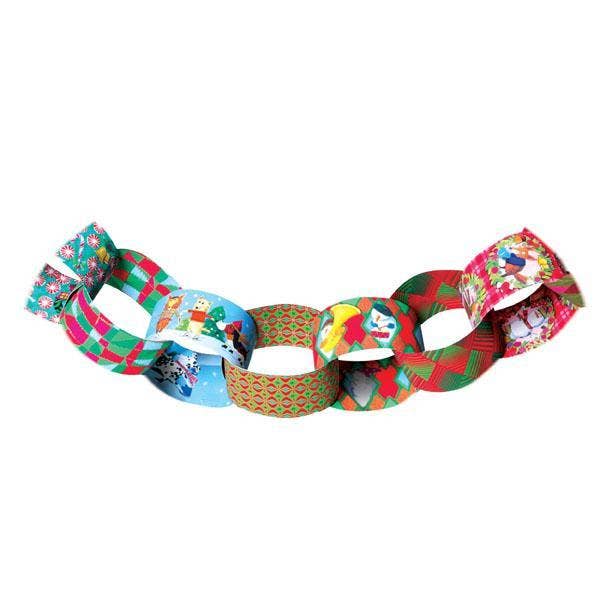 Eeboo Holiday Paper Chain Kit; Christmas