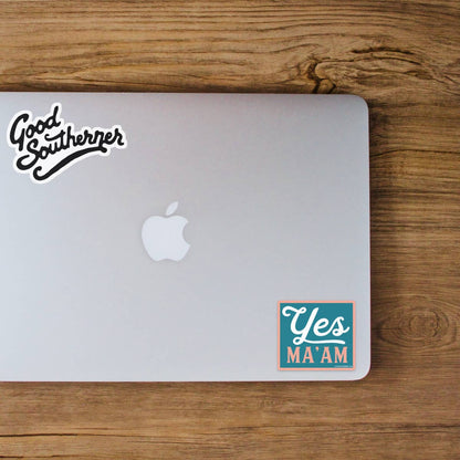 Good Southerner Vinyl Sticker; Yes Ma'am