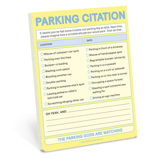 Nifty Notepad; Parking Citation (Pastel Version, 50 Sheets)