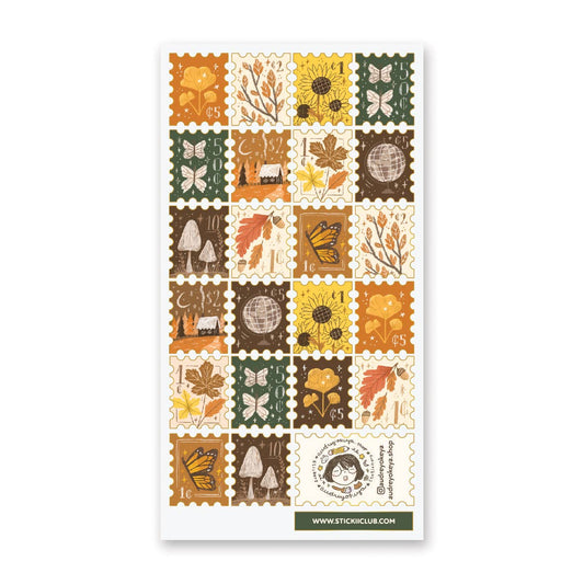 Stickii Sticker Sheet; Welcome Fall Stamps