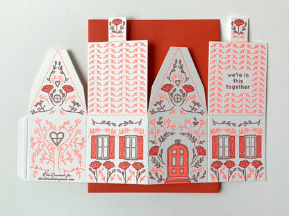 Love/Friendship Card; 3D House: We're In This Together (Pop-Up Card)