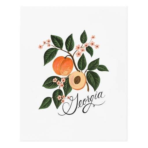 Rifle Paper Co. Art Print; Georgia Peach (8x10)