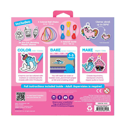 Ooly Shrink-Its! D.I.Y. Shrink Art Kit; Cute Crew