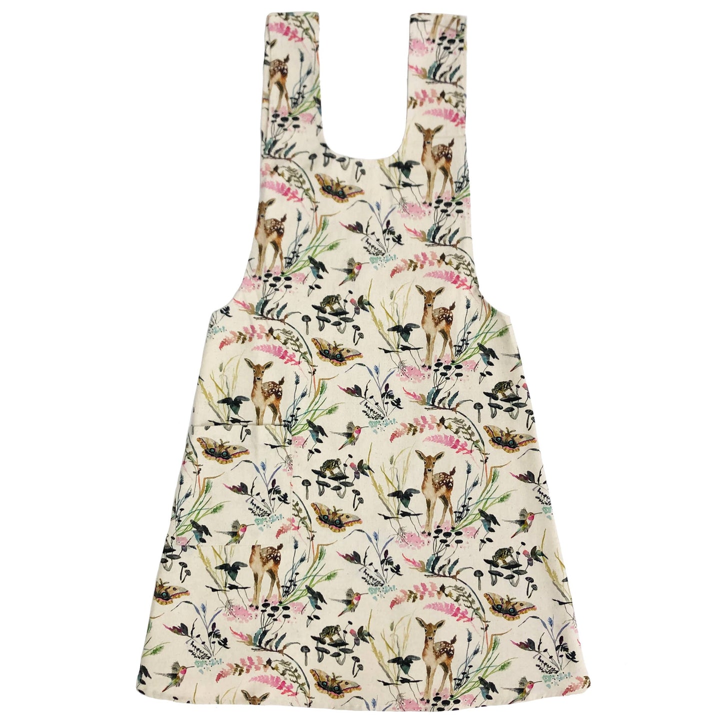 Pinafore Apron; Deep Forest (100% Cotton)