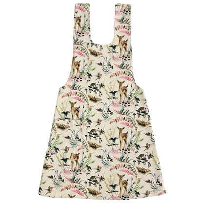 Pinafore Apron; Deep Forest (100% Cotton)