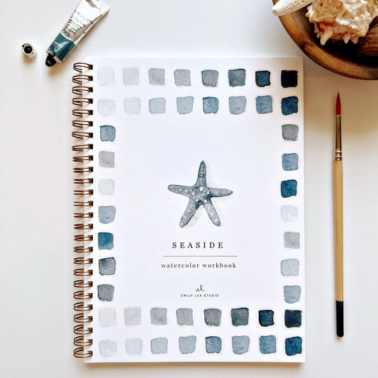 Watercolor Workbook; Seaside By Emily Lex