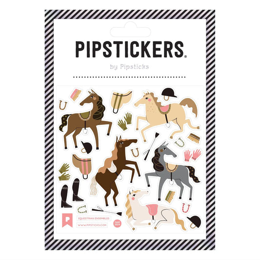 Pipsticks Sticker Sheet; Equestrian Ensembles