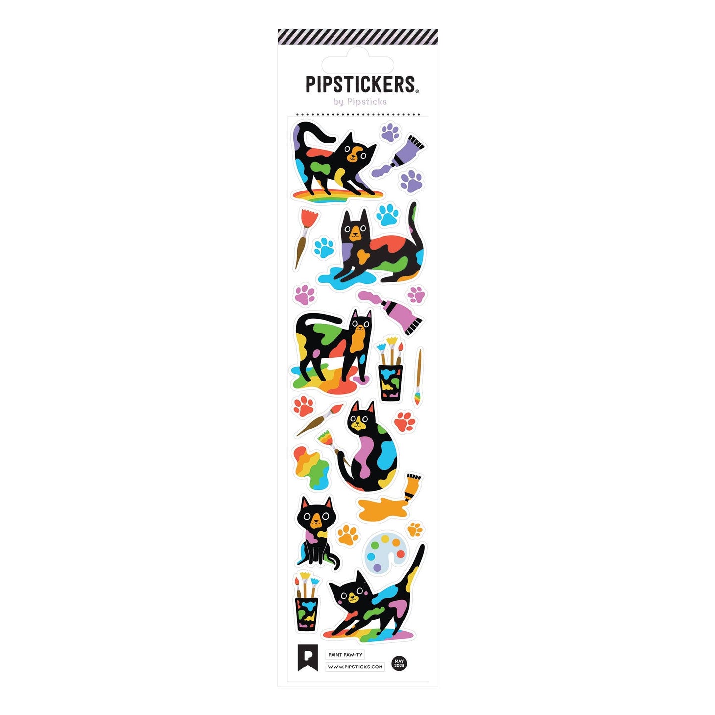 Pipsticks Sticker Sheet; Paint Paw-ty Stickers