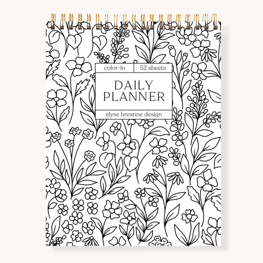 Planner; Color-In Daily By Elyse Breanne Design