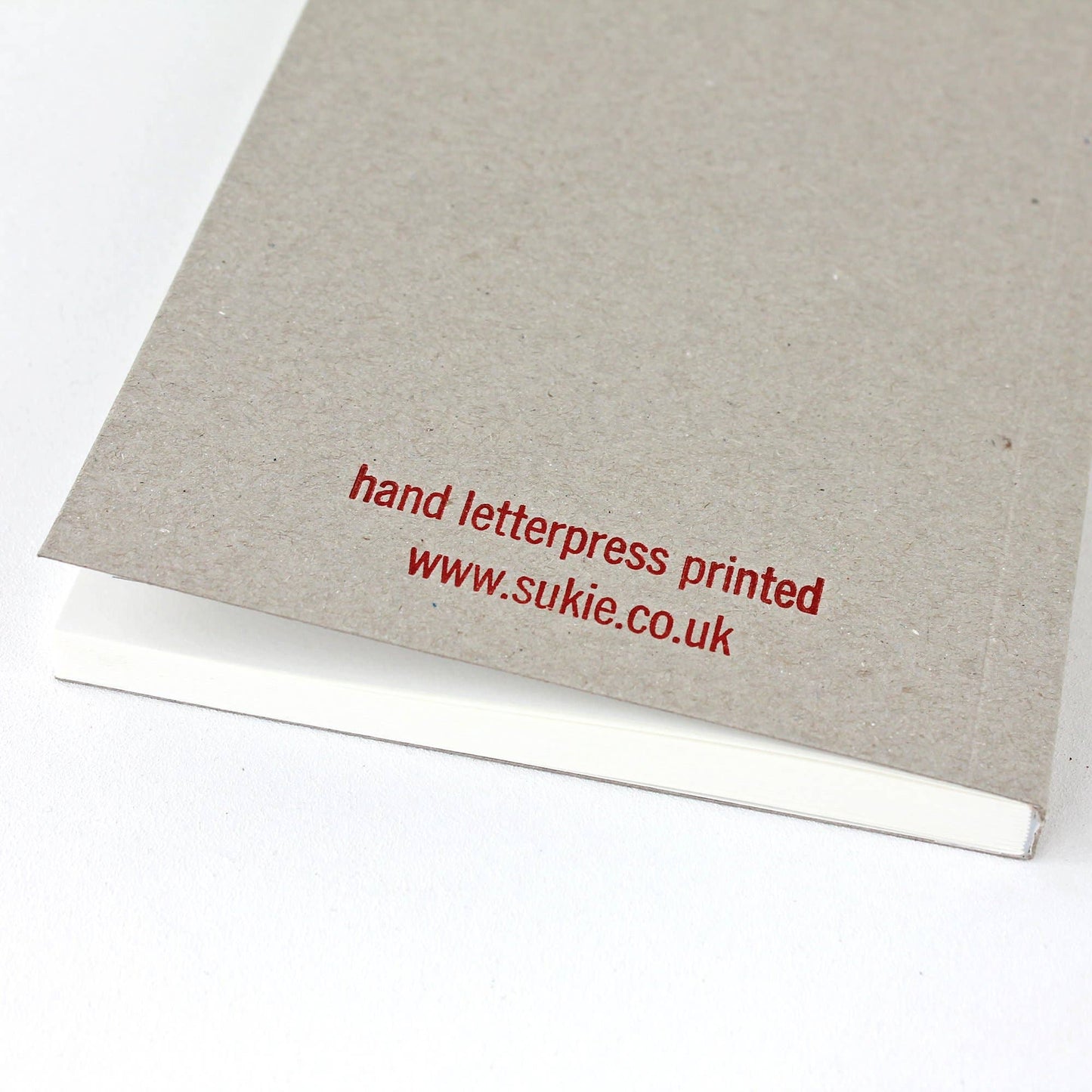 Letterpress Notebook; Plan B By Sukie