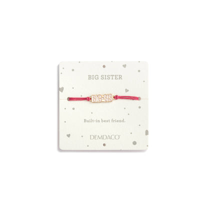 Big Sister Bear & Bracelet (8in, Pink)
