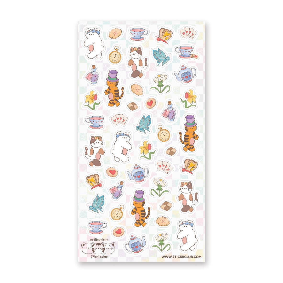 Stickii Sticker Sheet; Fantastical Tea Party