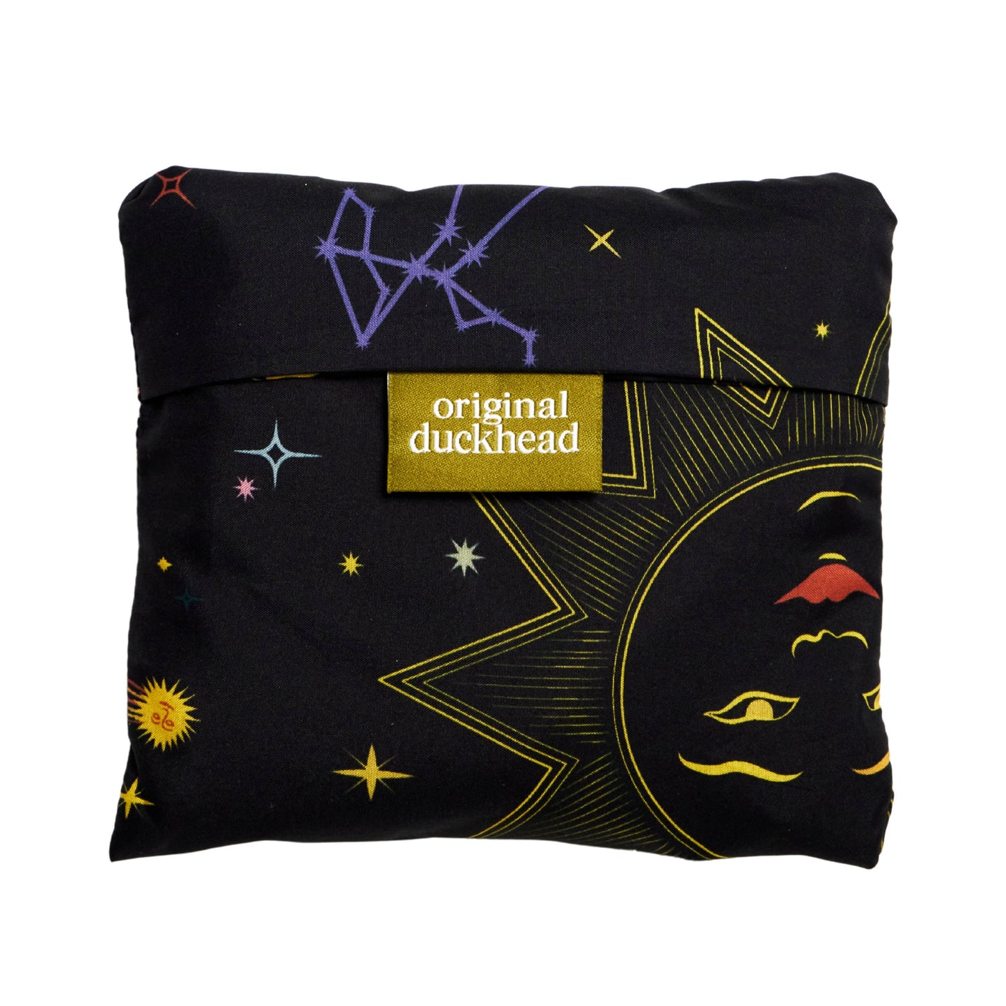 Original Duckhead Tote Bag; Zodiac Signs (Black, Eco Friendly, Upcycled)