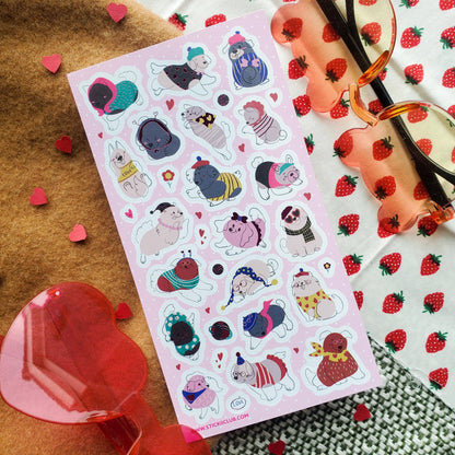 Stickii Sticker Sheet; Doggone Adorable