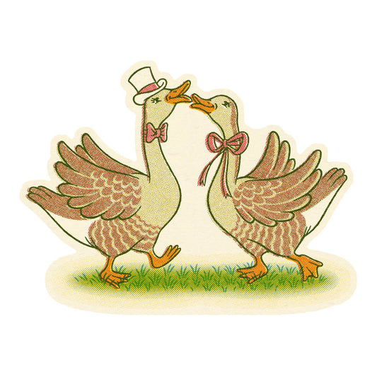 Vinyl Sticker; Silly Geese