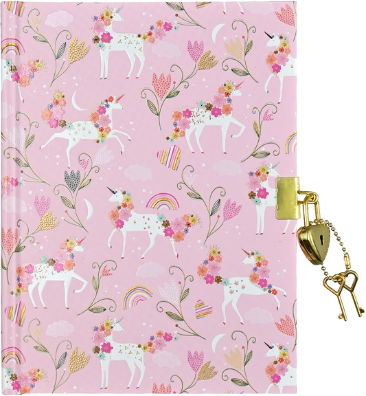 Locking Journal; Unicorn Blooms