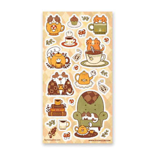Stickii Sticker Sheet; Cozy Cats