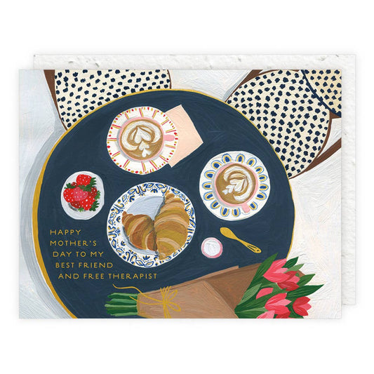 Seedlings Mother's Day Card; Free Therapist (Plantable Envelope)