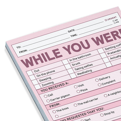 Nifty Notepad; While You Were  (Pastel Version)