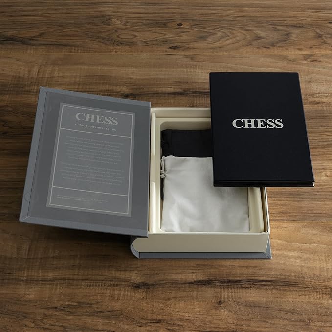 Chess Set; Vintage Bookshelf Edition