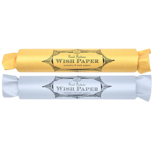 Wish Paper - Gold & Silver - Tube of 10