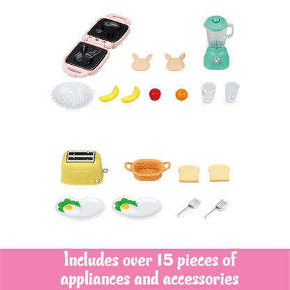 Calico Critters; Dollhouse Furniture, Breakfast Play Set (Collectible Toys)