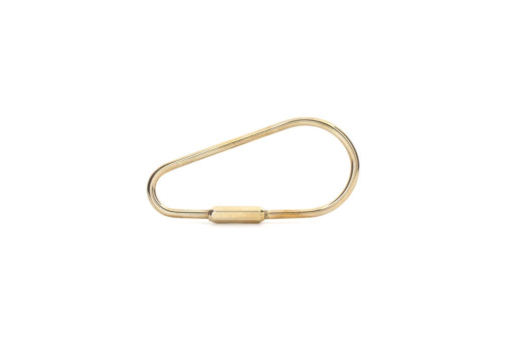 Brass Keyrings (Three Styles, Screw-in Clasp)