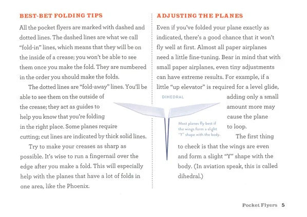 Paper Airplane Book; Pocket Flyers