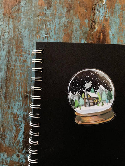Vinyl Sticker; Clear Snow Globe