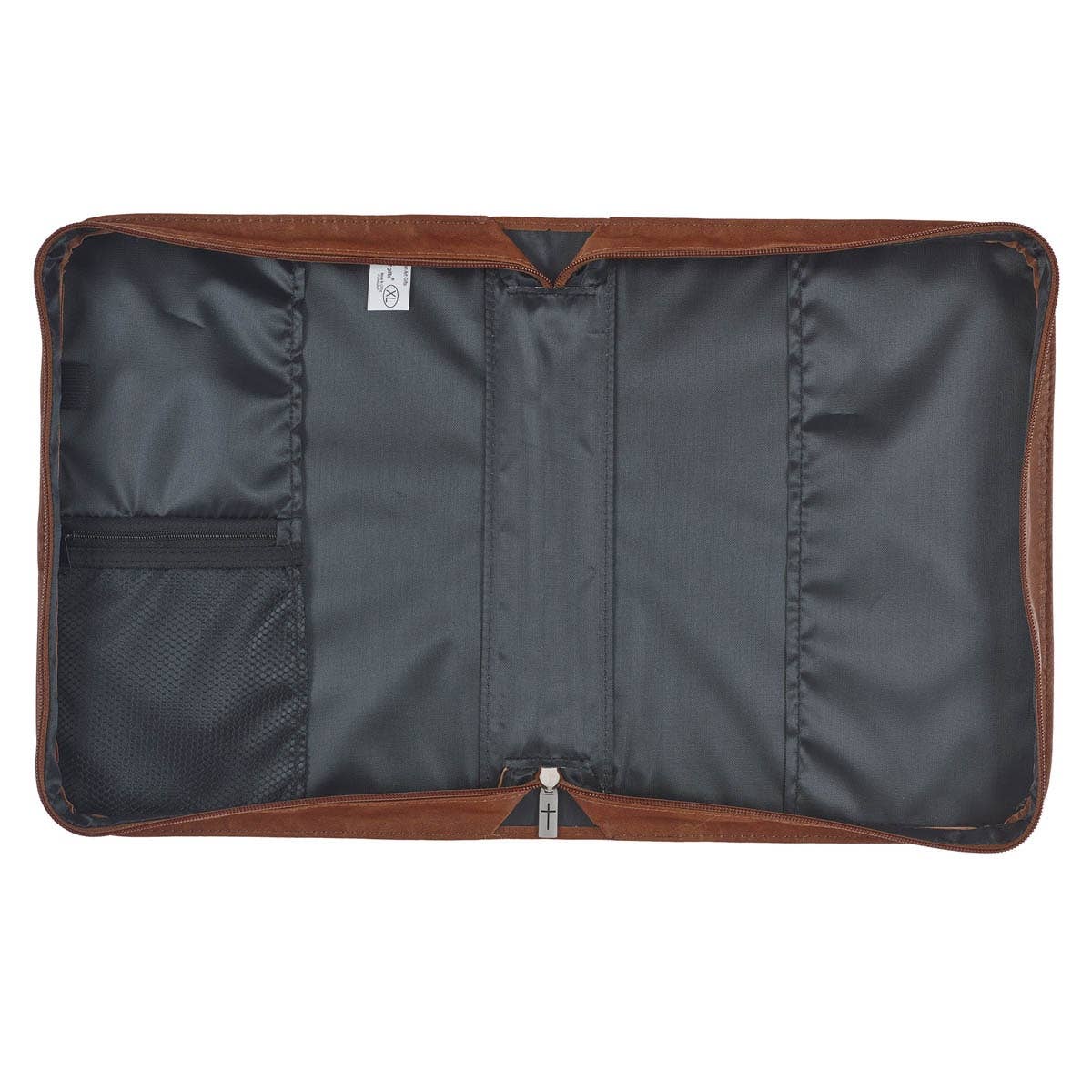 Bible Cover; Classic Brown Faith Badge