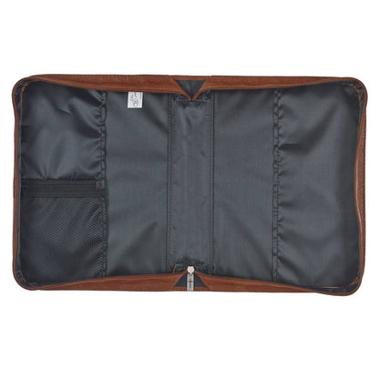 Bible Cover; Classic Brown Faith Badge