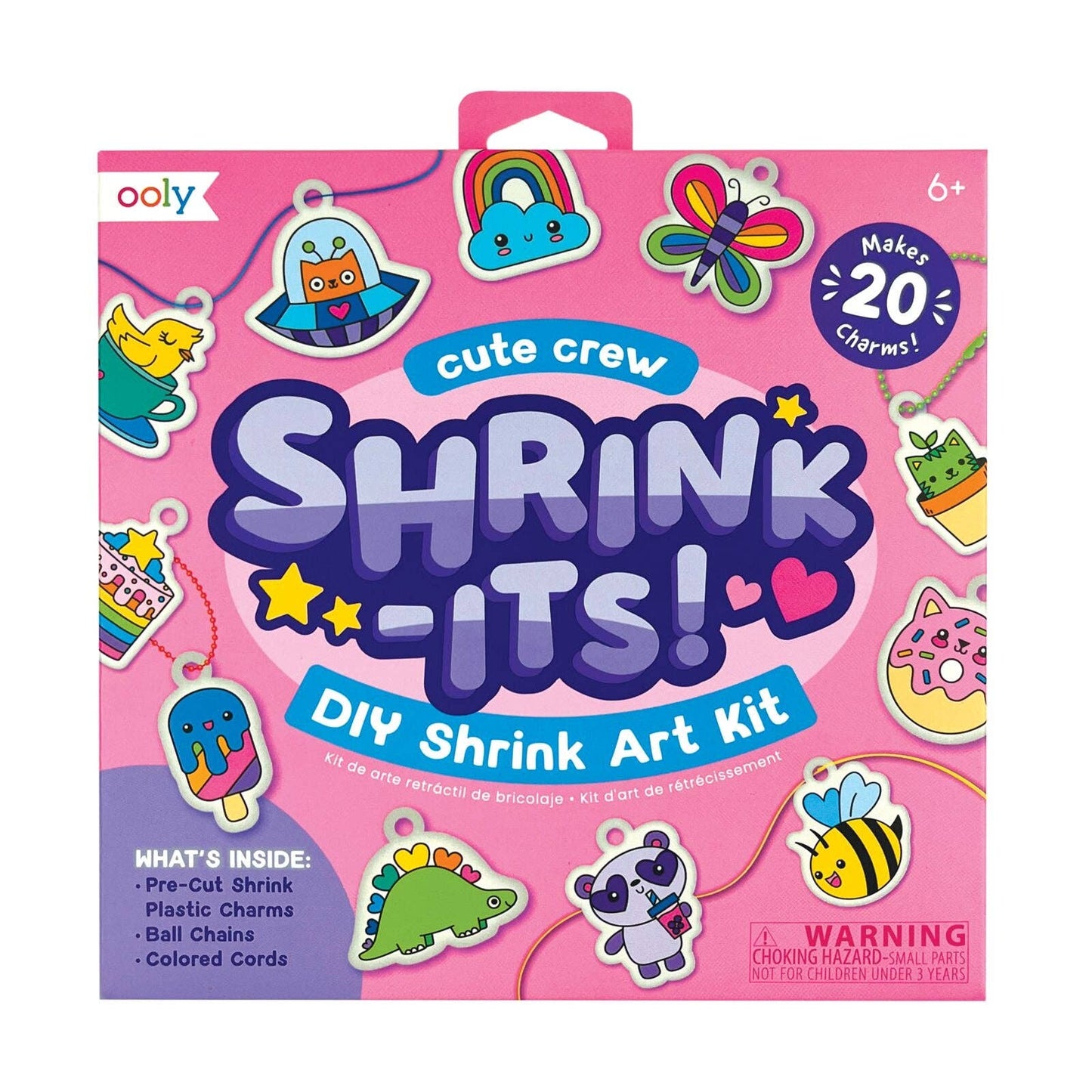 Ooly Shrink-Its! D.I.Y. Shrink Art Kit; Cute Crew
