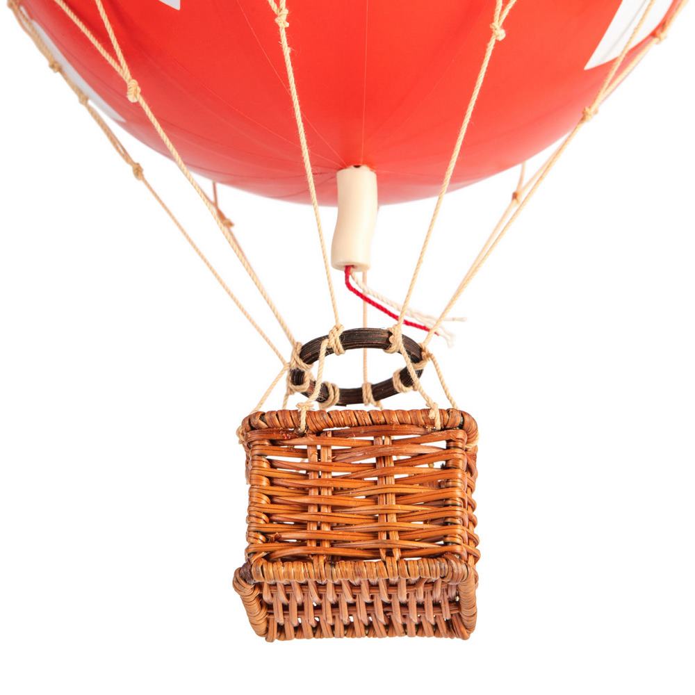 Model Hot Air Balloon; Travels Light (Red Hearts)