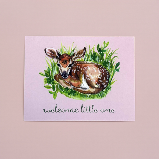 Baby Card; Welcome Little One- Made By Shellie