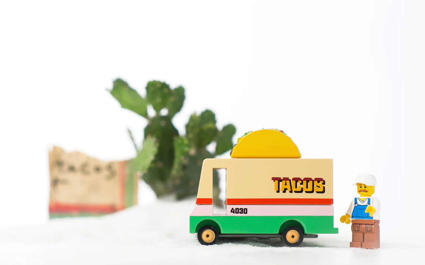 Candylab Taco Van (Wooden Diecast Toy)