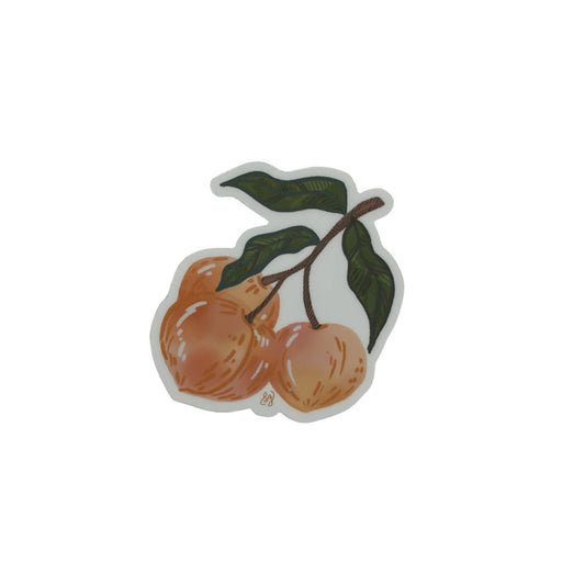 Vinyl Sticker; Peach Trio - Made By Shellie