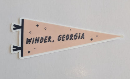 Vinyl Sticker; Winder Pennant