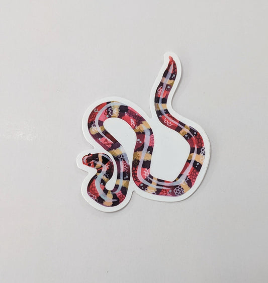 Vinyl Sticker; Scarlet King Snake - Made By Shellie