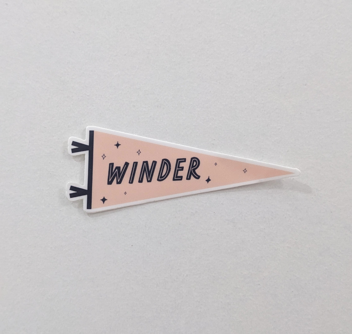 Vinyl Sticker; Winder Pennant