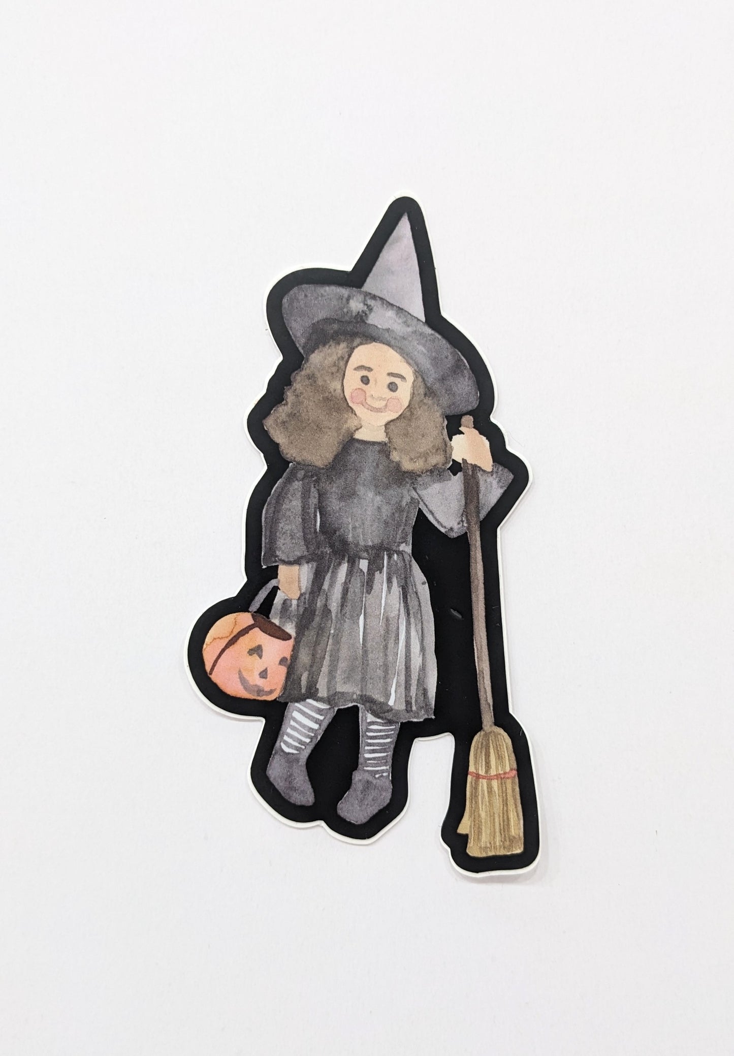 Vinyl Sticker; Halloween Witch Costume - Made By Shellie